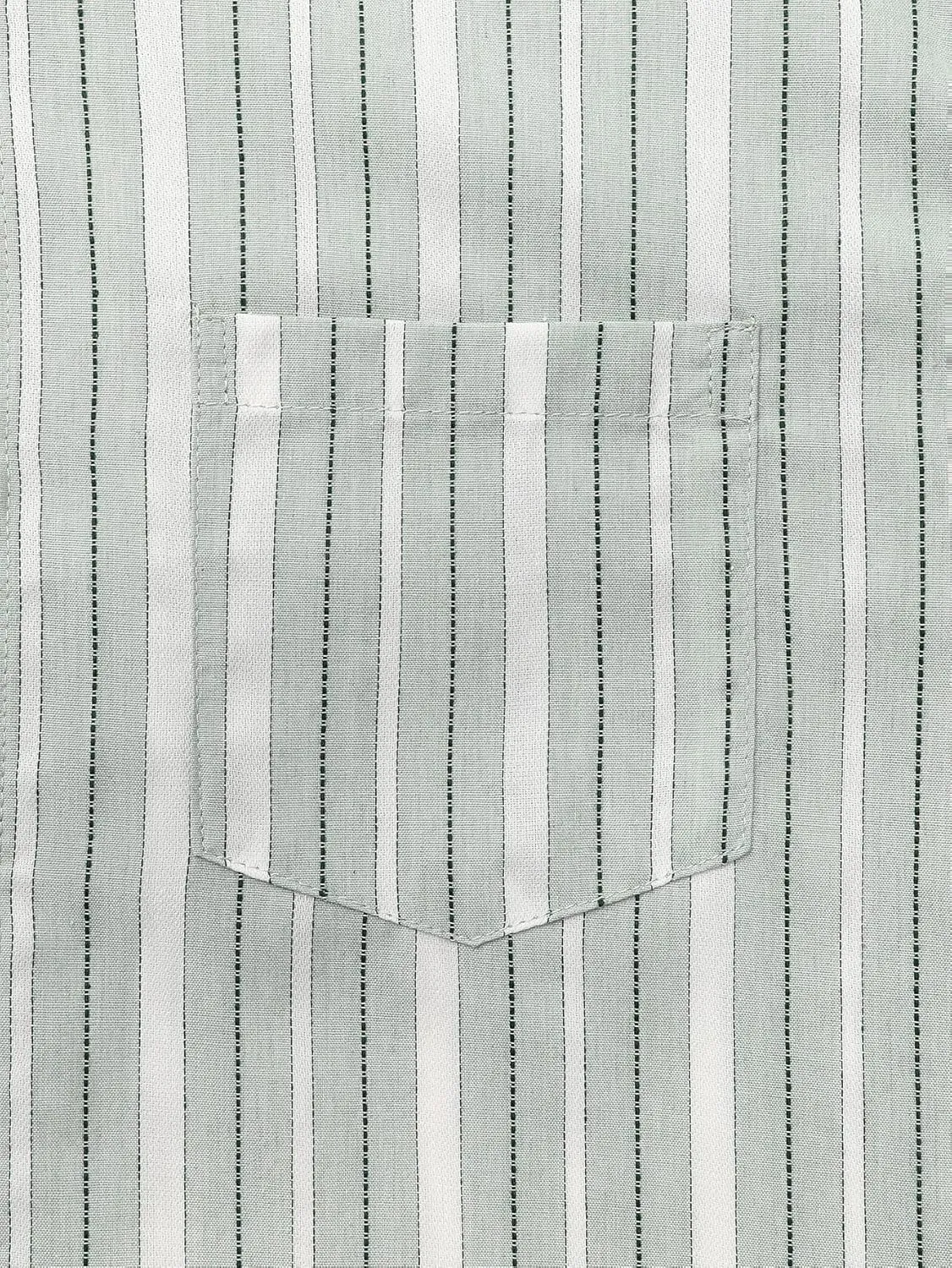 Hardaddy Men's Vertical Striped Dress Shirt Cotton Stripe Button Down Shirt Long Sleeve for Men with Pocket