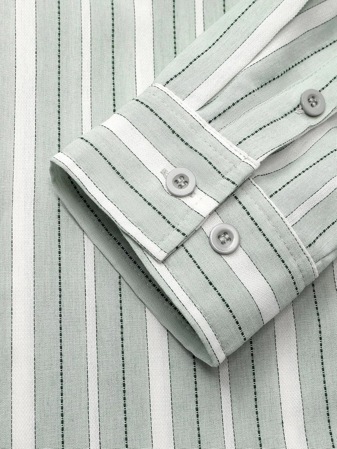 Hardaddy Men's Vertical Striped Dress Shirt Cotton Stripe Button Down Shirt Long Sleeve for Men with Pocket