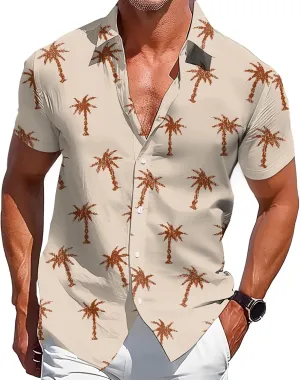 Hawaiian Shirt for Men Short Sleeve Button Down Shirts Summer Beach Tropical Vacation Shirts Camp Collar Shirt