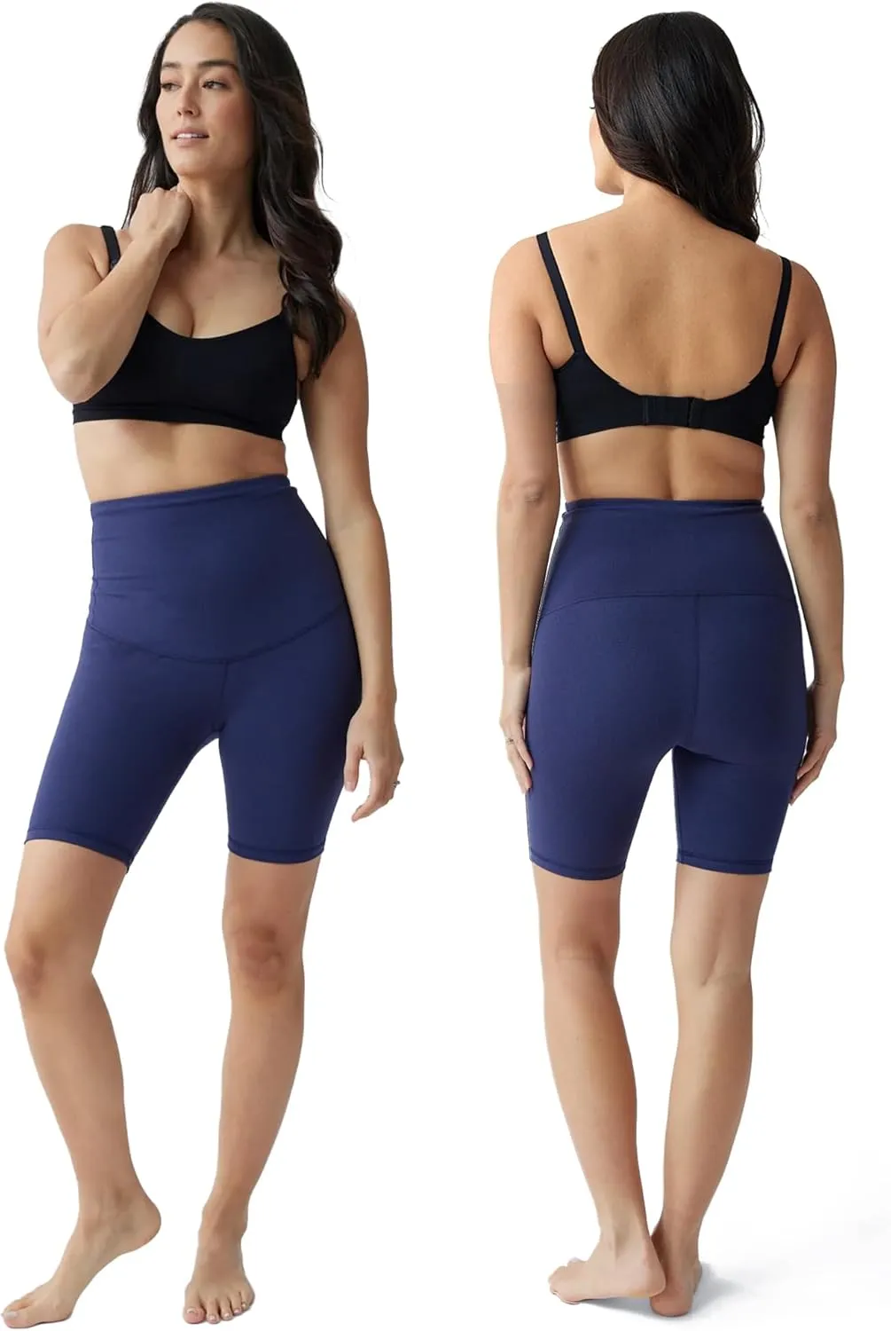 Ingrid & Isabel Basics Postpartum Active Shorts - Tummy Control Shorts for Women