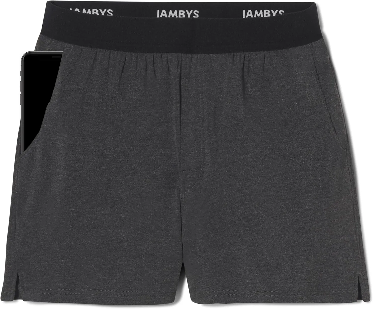 Jambys Boxers With Pockets | House Shorts Unisex Lounge and Sleep Shorts for Women and Men, Multi-Use Pajama Shorts
