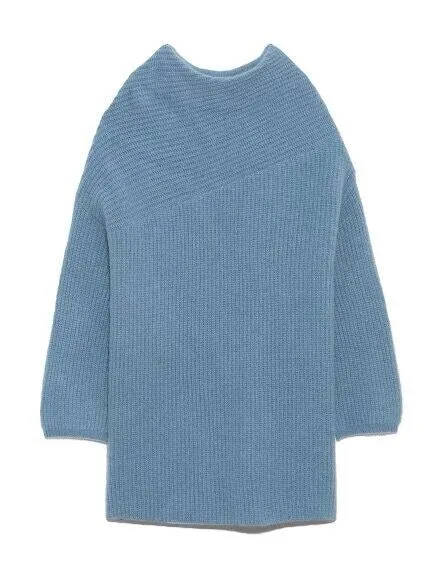 Joskaa Christmas Gift Kuzuwata 2024 Autumn Winter New Sweet Jumpers Thick Knitted Long Sleeved Pullover Solid Soft Comfortable Warm Sweaters Dress
