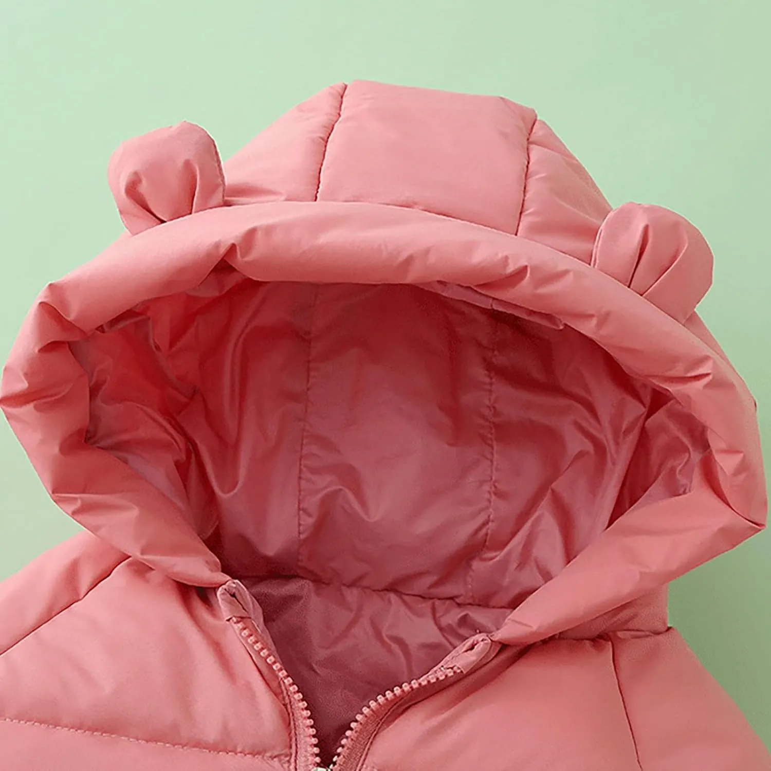 Kids Toddler Baby Girls Winter Warm Thick Solid Cotton Long Sleeve Padded Jacket Coat Winter Coat for Youth Girls