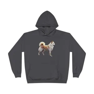 Kishu Ken - Unisex Fleece Lined Pullover Hoodie Sweatshirt