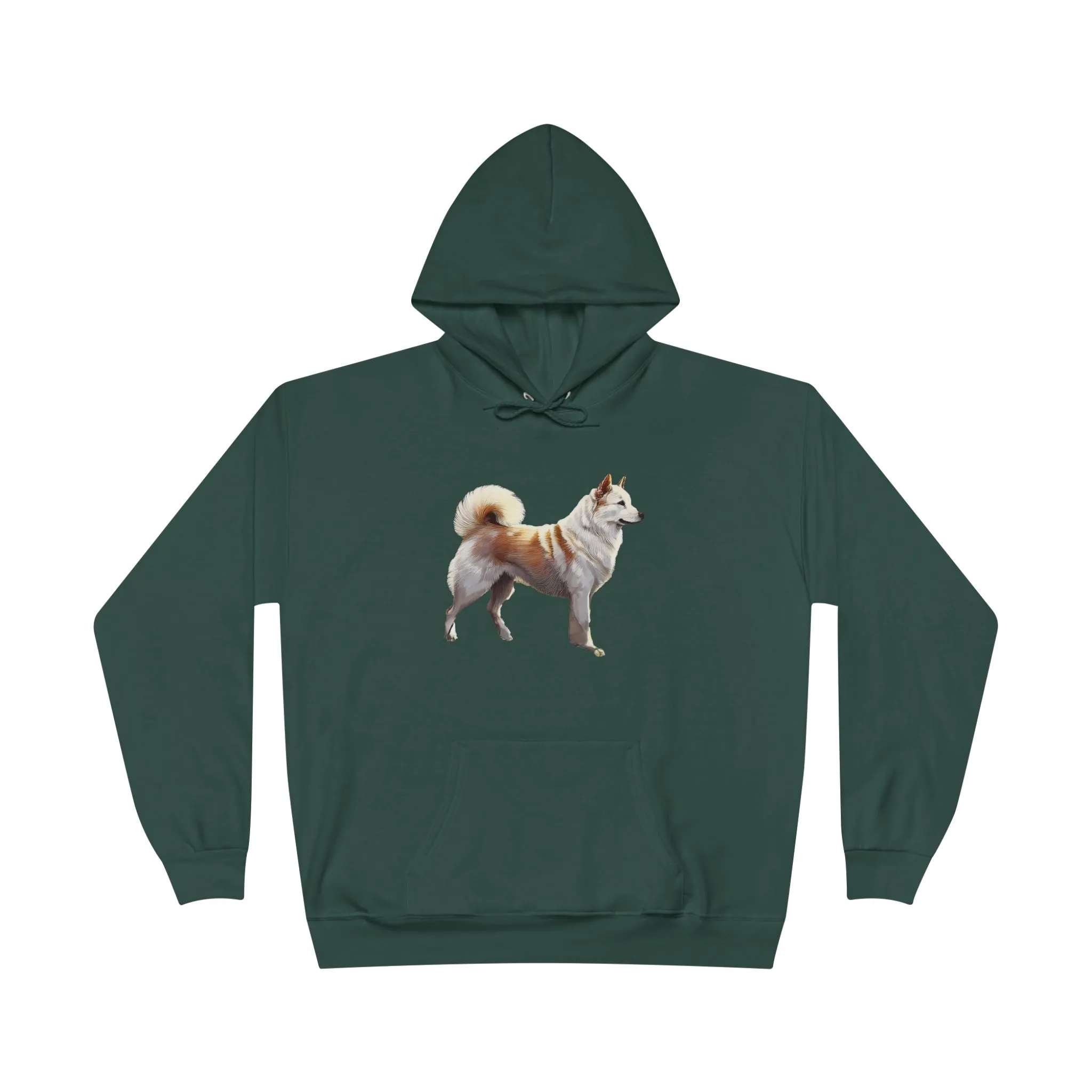 Kishu Ken - Unisex Fleece Lined Pullover Hoodie Sweatshirt