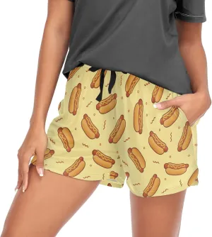 Laprad Womens Pajama Shorts Lounge Bottoms Sleep Shorts with Drawstring & Pockes