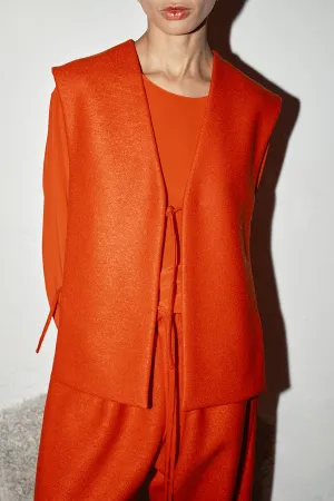 Lava Heavy Boiled Wool Vest