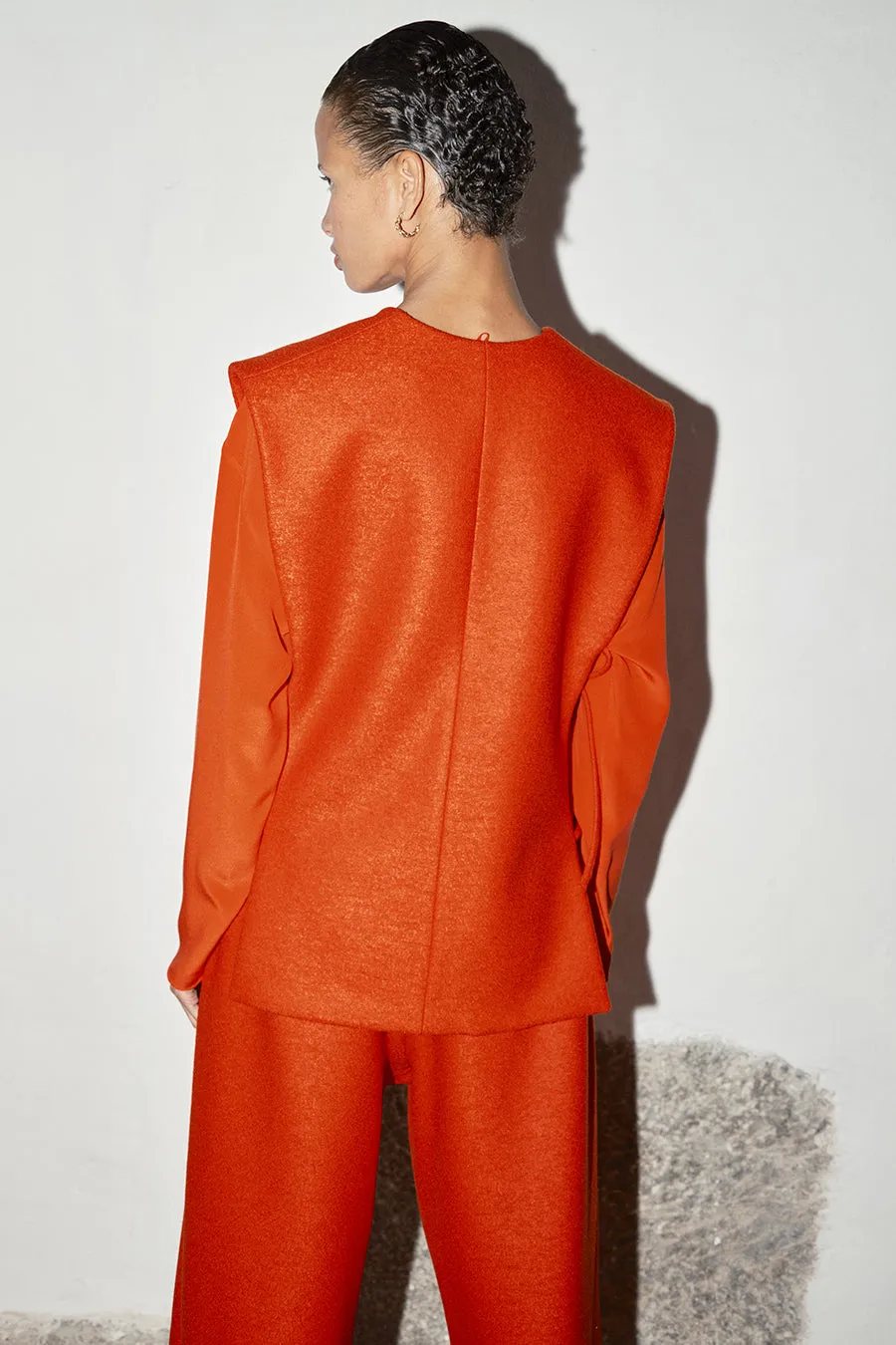 Lava Heavy Boiled Wool Vest
