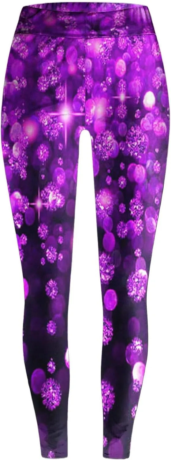 LCMTWX Workout Leggings for Women Printing Yoga Pants Slim Sweatpants Flare Yoga Pants 90 by Leggings Thick High