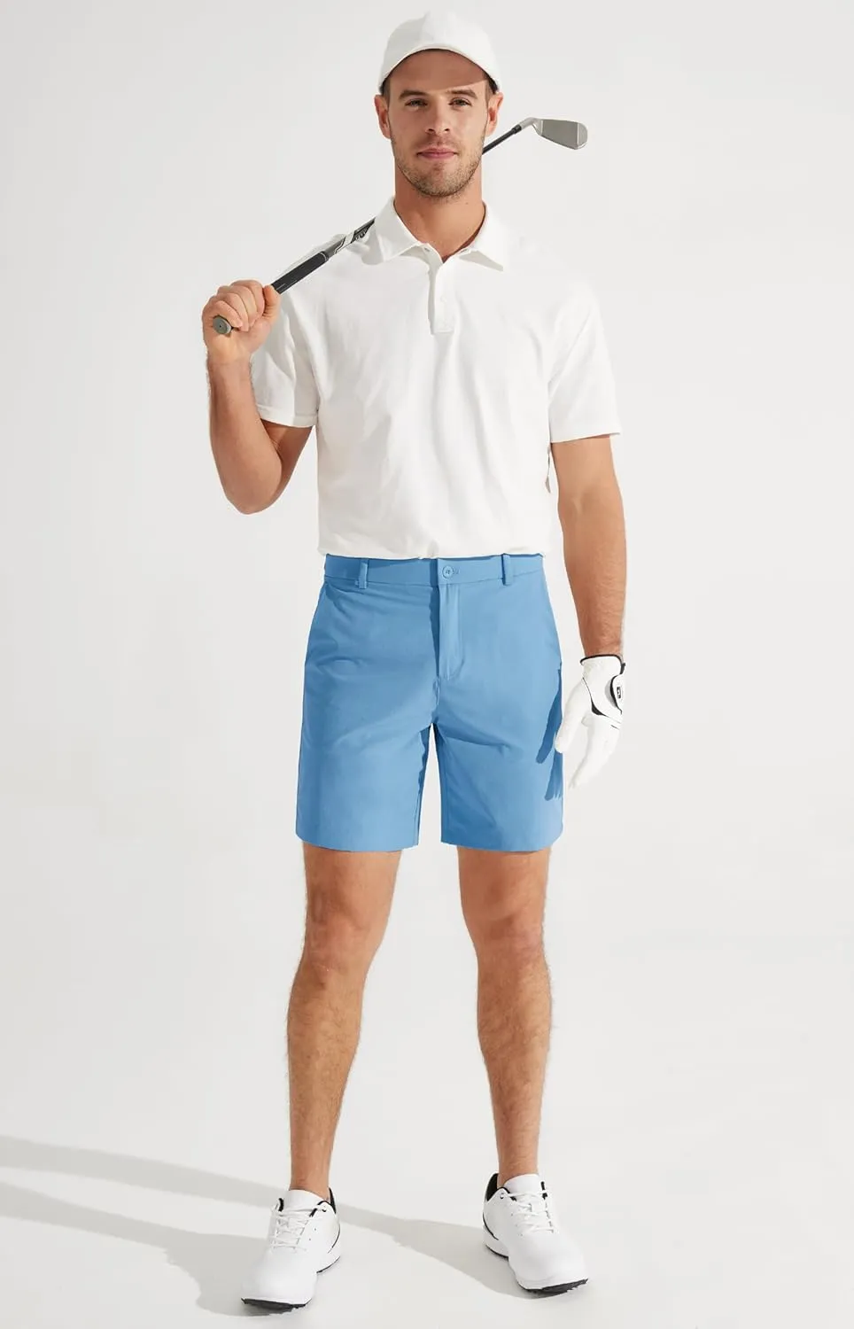 Libin Men's Golf Shorts 7" 9" Work Dress Shorts Casual Flat Front Hybrid Shorts Lightweight Quick Dry Water Resistant