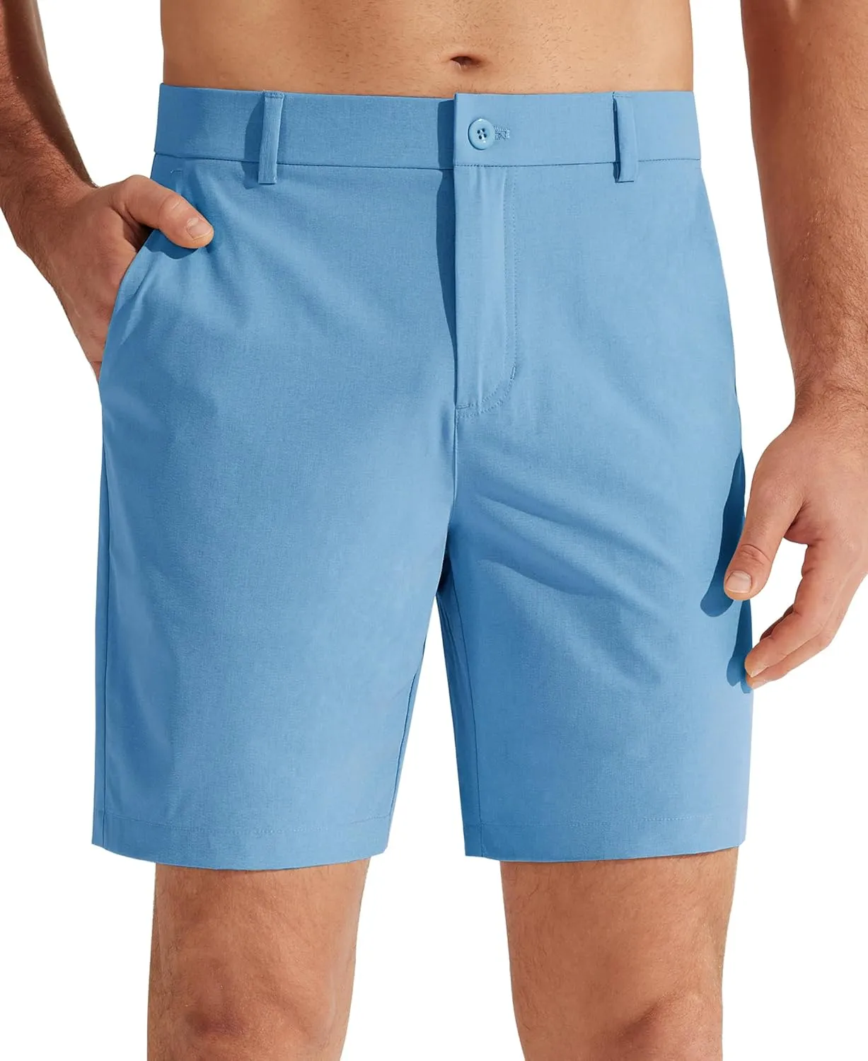 Libin Men's Golf Shorts 7" 9" Work Dress Shorts Casual Flat Front Hybrid Shorts Lightweight Quick Dry Water Resistant