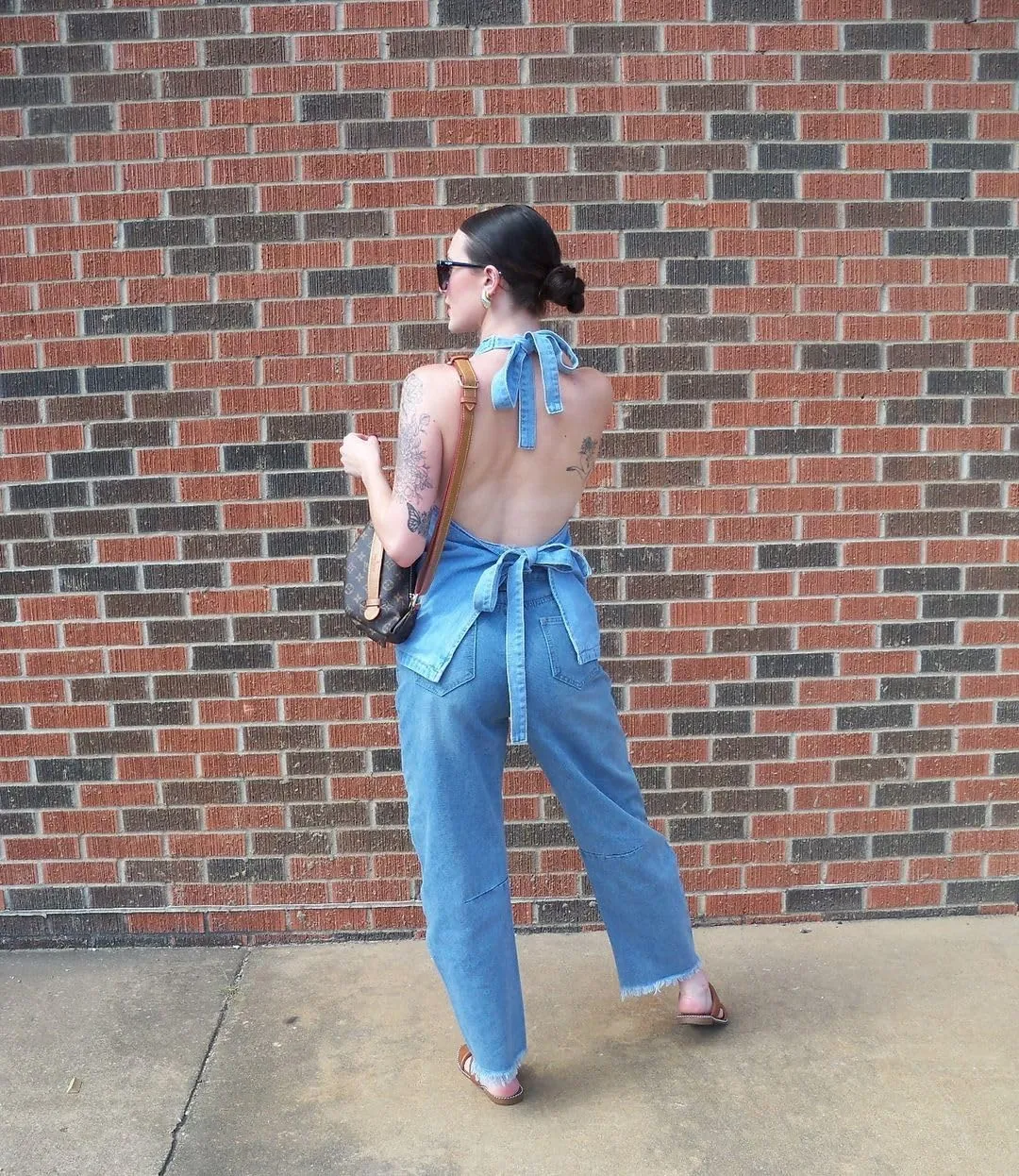 LifeShe Barrel Jeans for Women Mid Rise Wide Leg Denim Pants Baggy Boyfriend Raw Hem Trousers