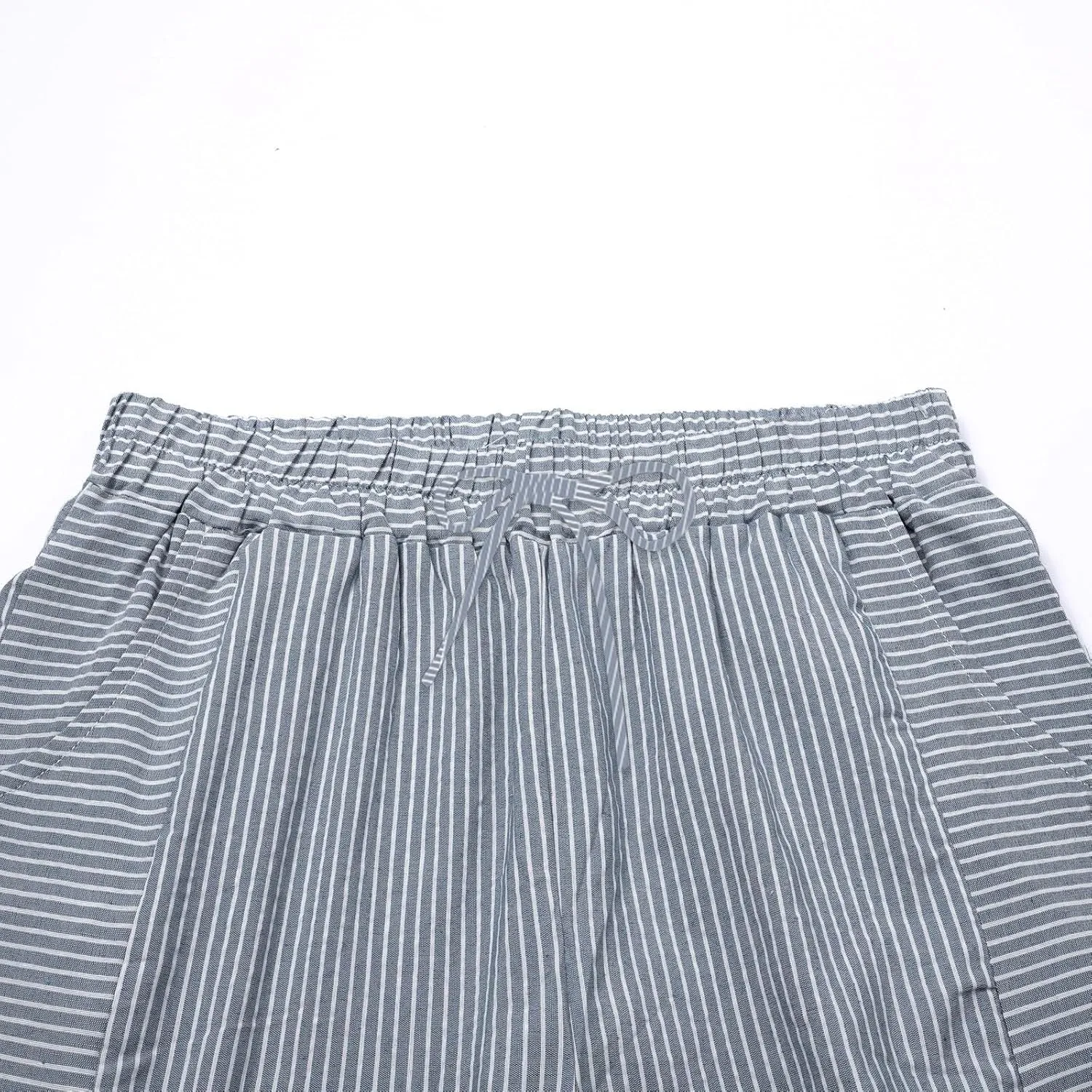 Linen Pants Women Summer Petite Striped Pants Ladies Gauze Pant Women's Pull On Trousers for Women Striped Pants