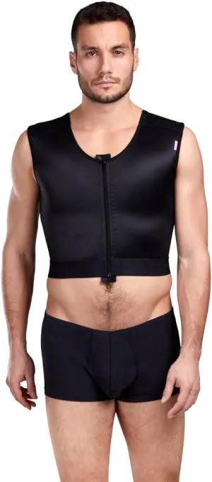 LIPOELASTIC MTmS Comfort - Gynecomastia Compression Vest for Men, Daily Use