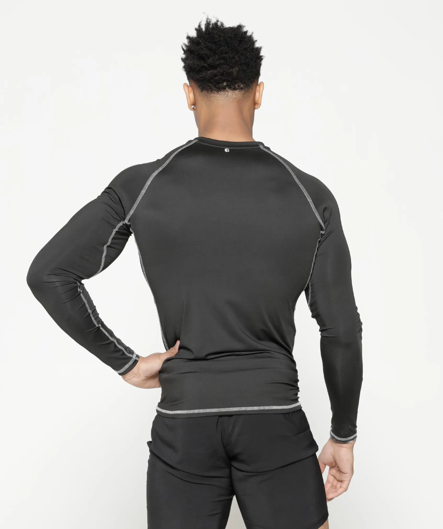 Long Sleeve Compression T | Black
