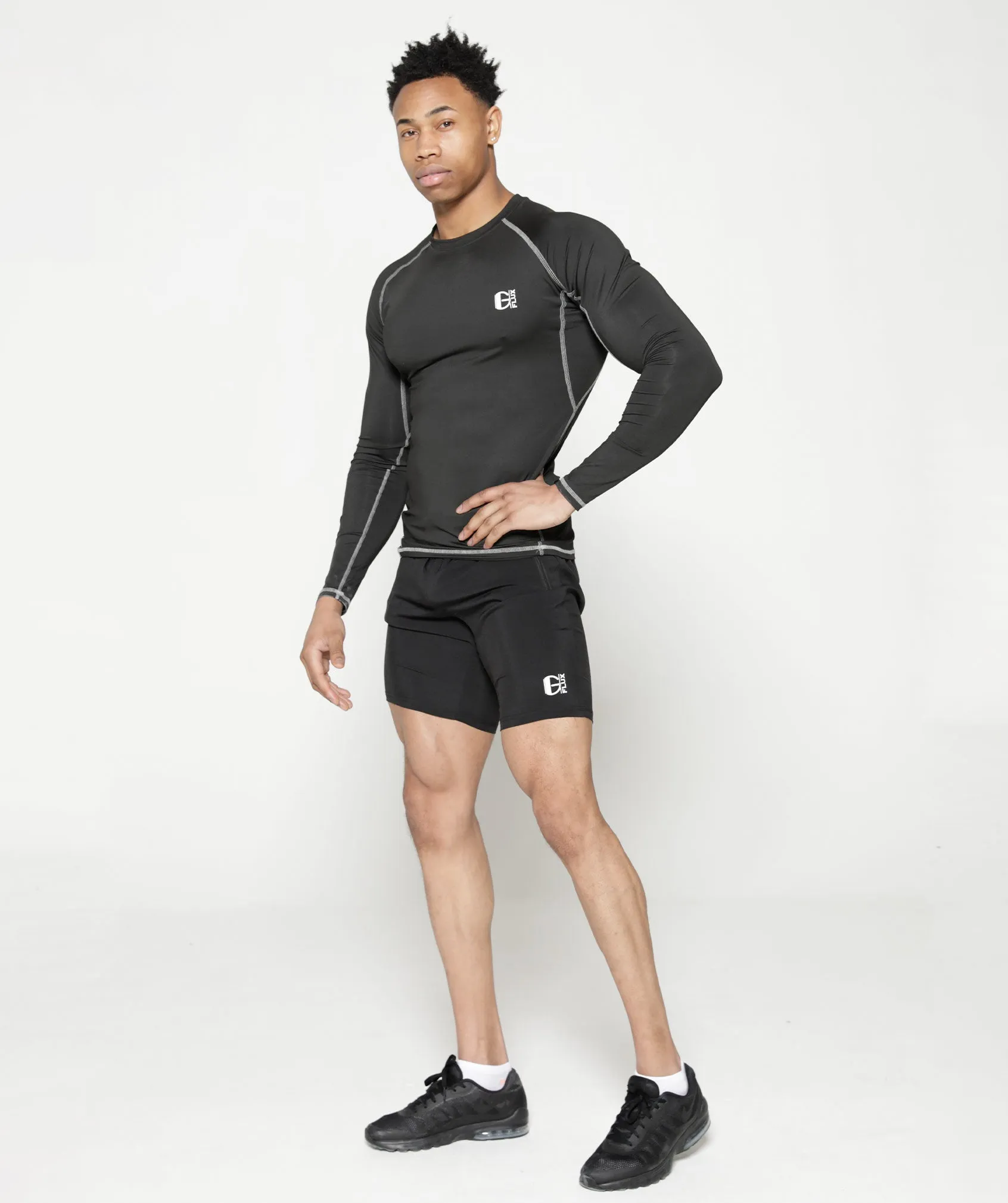 Long Sleeve Compression T | Black