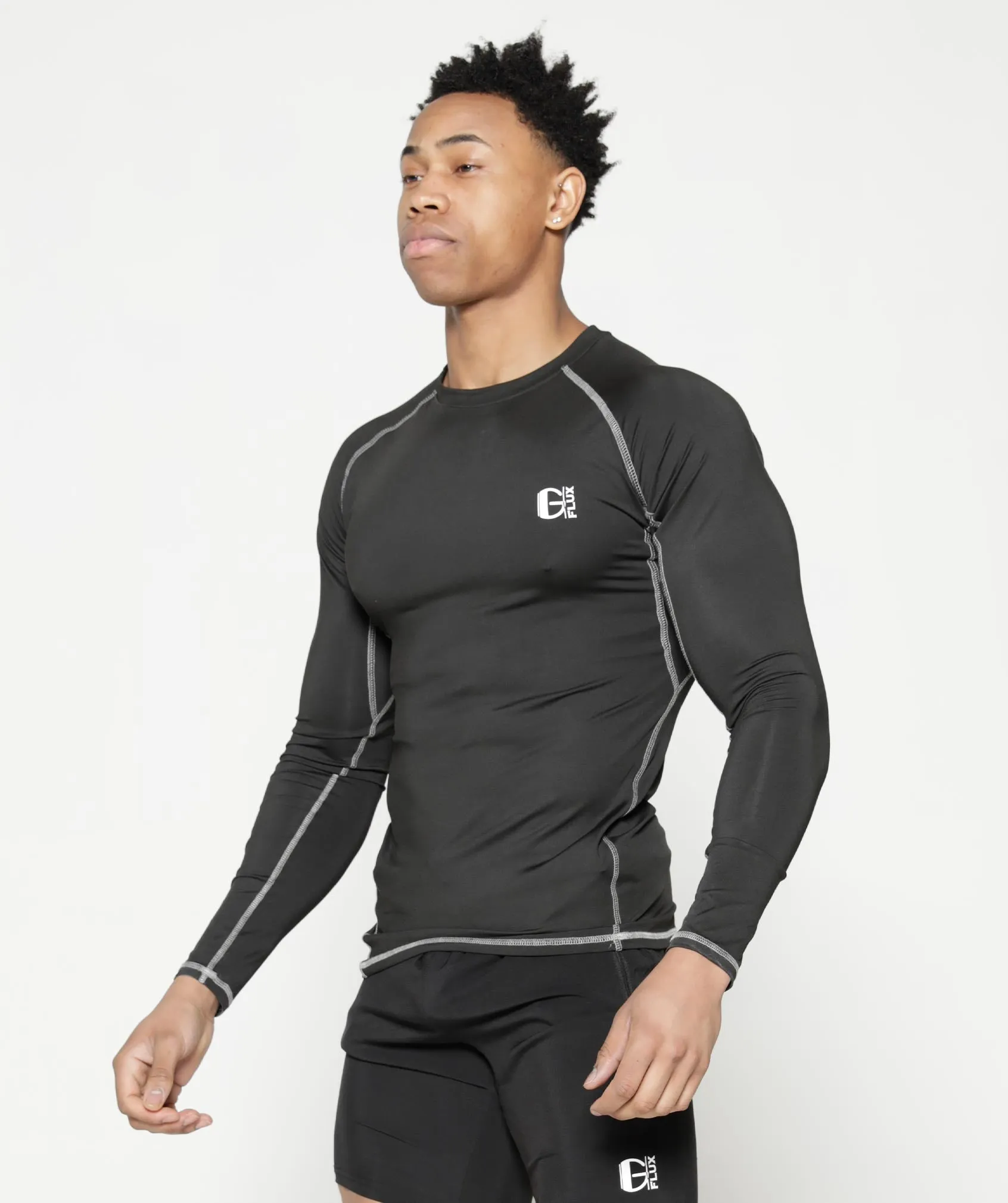 Long Sleeve Compression T | Black