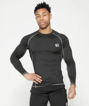 Long Sleeve Compression T | Black
