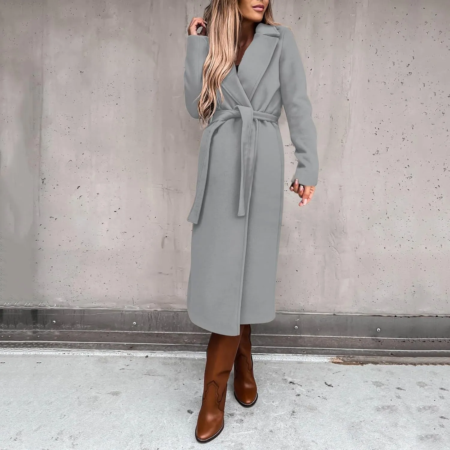 Long Winter Coats for Women Double Breasted Blazerr Trench Coats Lapel Workout Jacket Womens Fall Fashion Warm