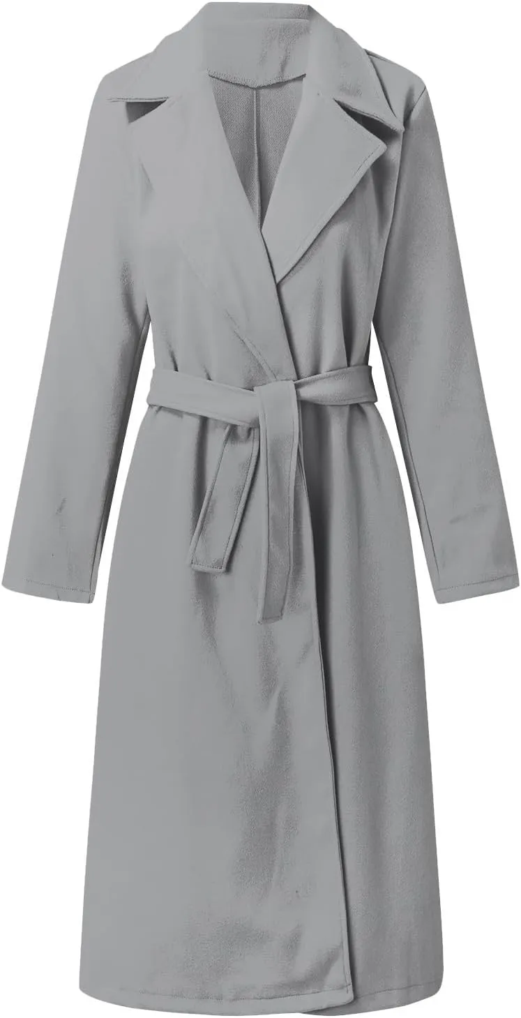 Long Winter Coats for Women Double Breasted Blazerr Trench Coats Lapel Workout Jacket Womens Fall Fashion Warm
