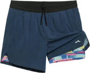 maamgic Men's 2 in 1 Gym Shorts 5 Inch Athletic Tennis Shorts Stretch Workout Running Shorts with Liner