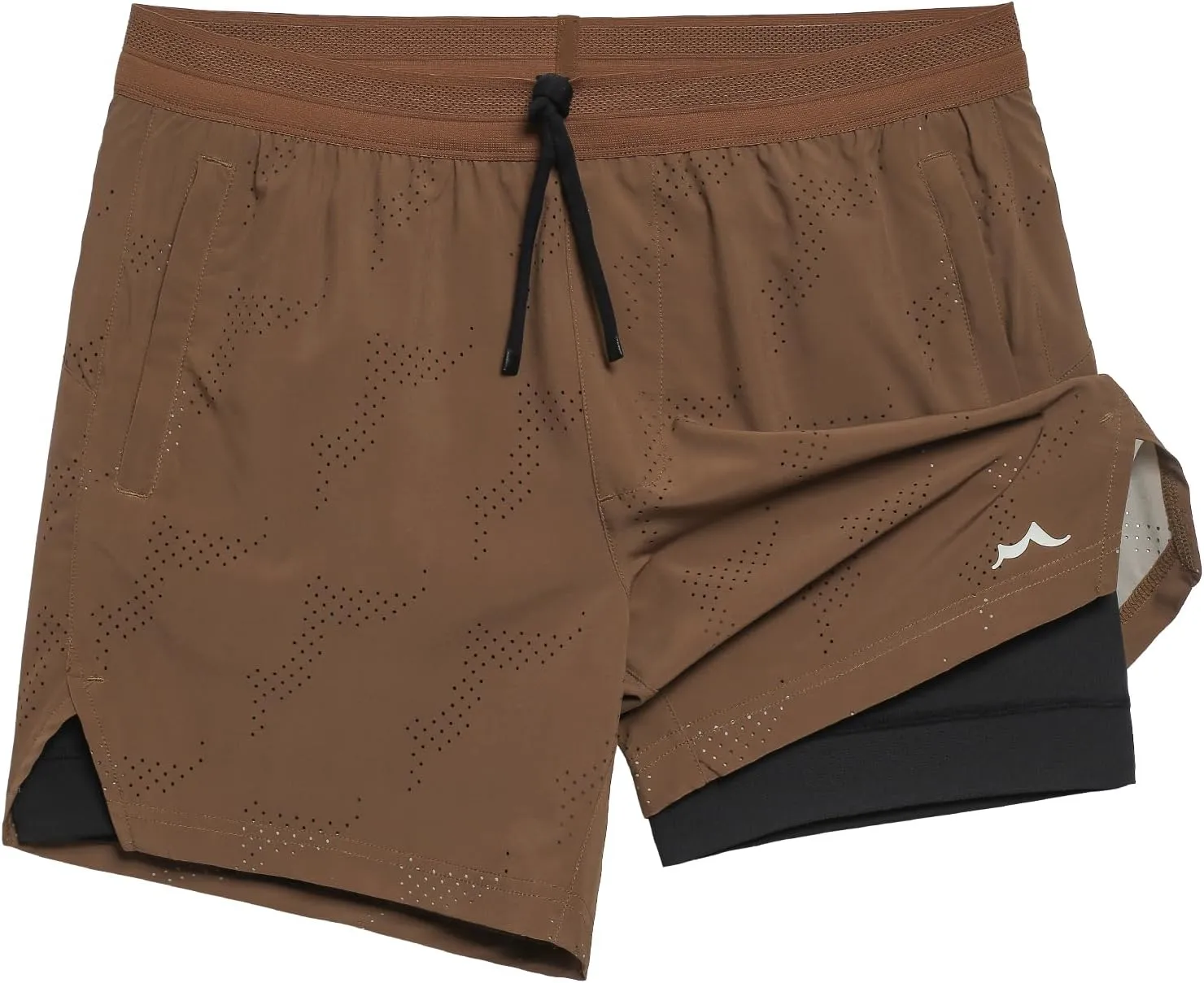 maamgic Men's 2 in 1 Gym Shorts 5 Inch Athletic Tennis Shorts Stretch Workout Running Shorts with Liner