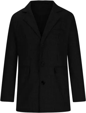 Man's Single Breasted Trench Coat Oversized Casual windbreaker Lapel Long Jacket Overcoat Long Sleeve Pea Coats