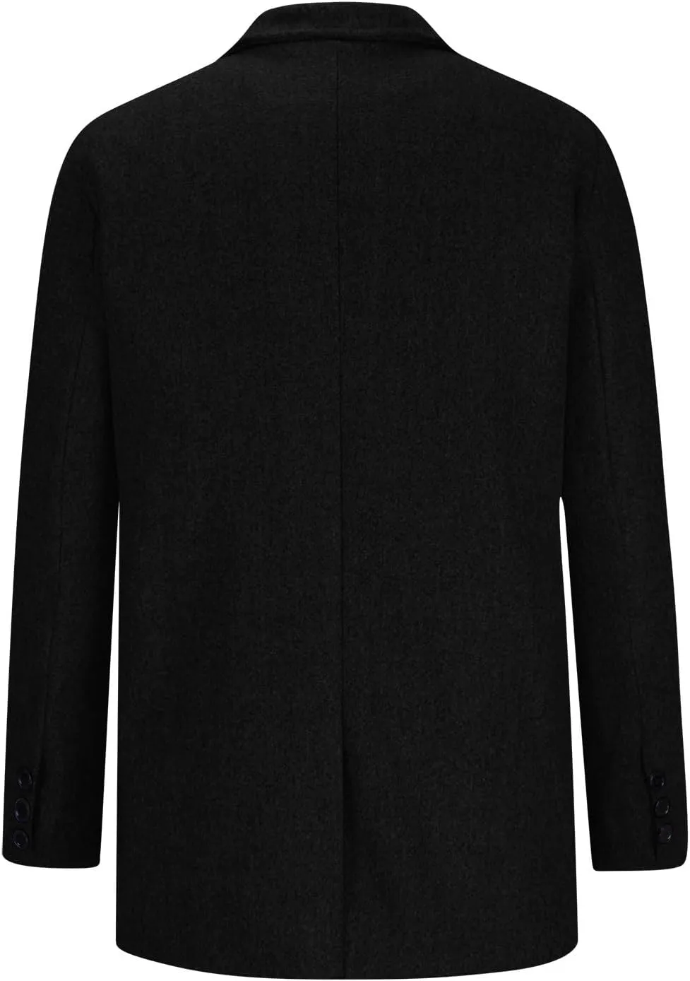 Man's Single Breasted Trench Coat Oversized Casual windbreaker Lapel Long Jacket Overcoat Long Sleeve Pea Coats