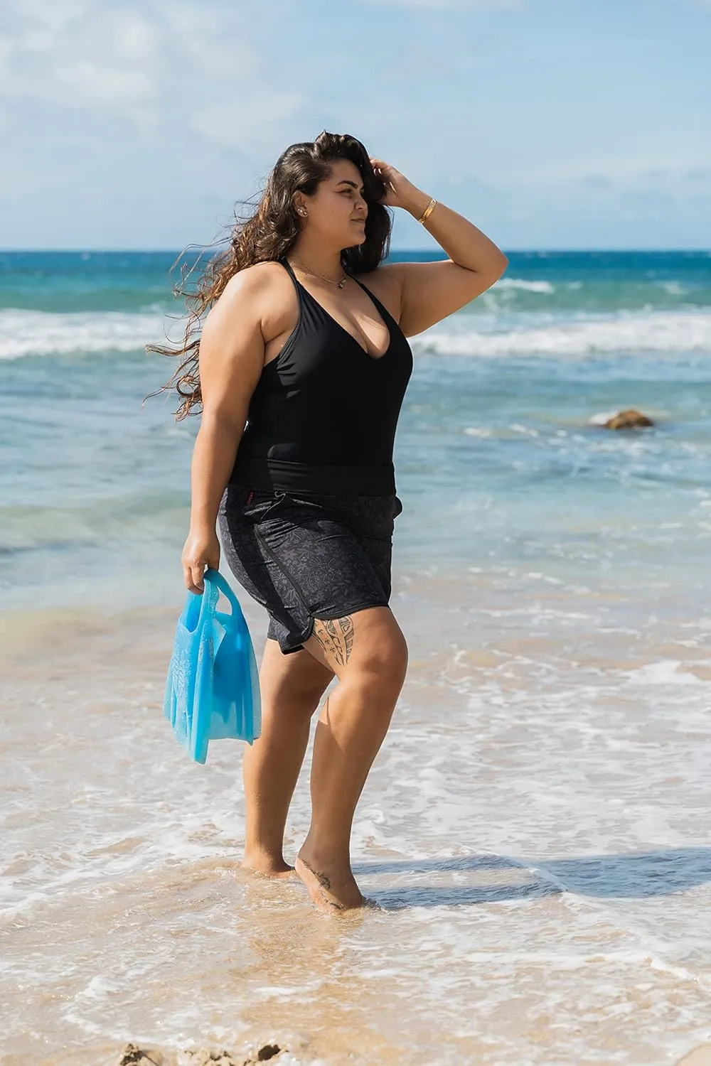 Maui Womens Plus Size Bathing Suit Swim Shorts Board Shorts