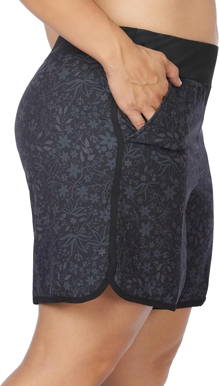 Maui Womens Plus Size Bathing Suit Swim Shorts Board Shorts