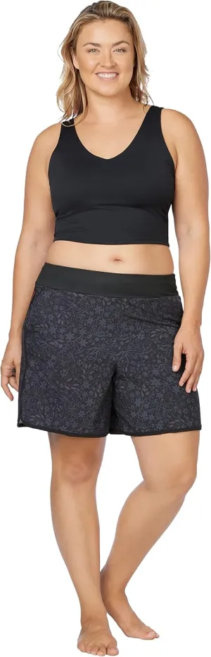 Maui Womens Plus Size Bathing Suit Swim Shorts Board Shorts