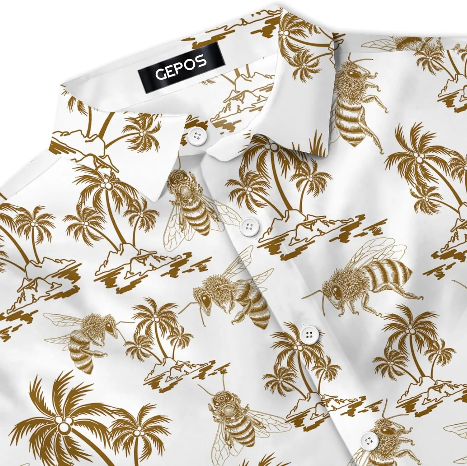 Men's Casual Hawaiian Shirt, Tropical Print Button Down Shirt for Men, Summer Short Sleeve, Gifts for Birthday