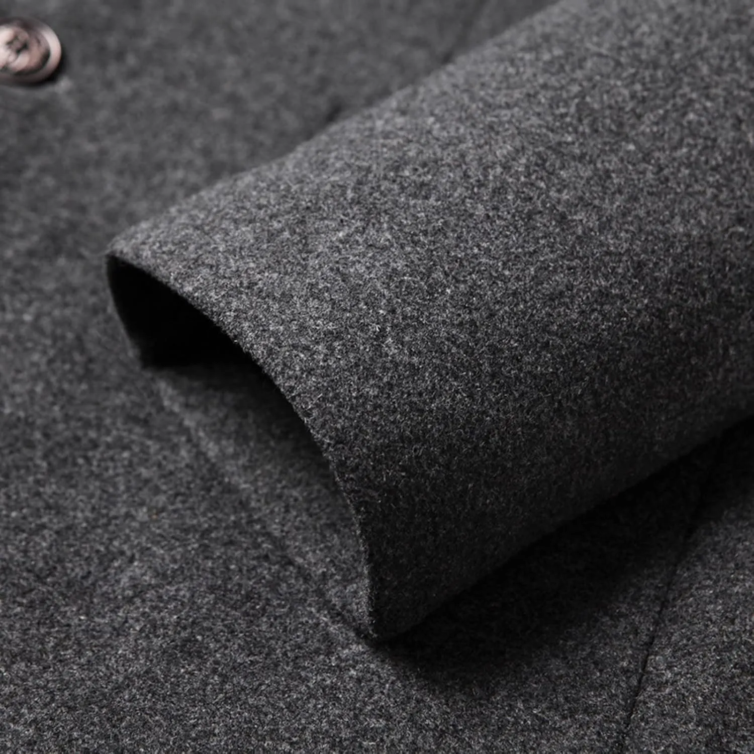 mens coat Prom Jacket Suit Solid Color Long Sleeved Stand-collar Trench Fit Long Trench Coat Casual Blend Trench