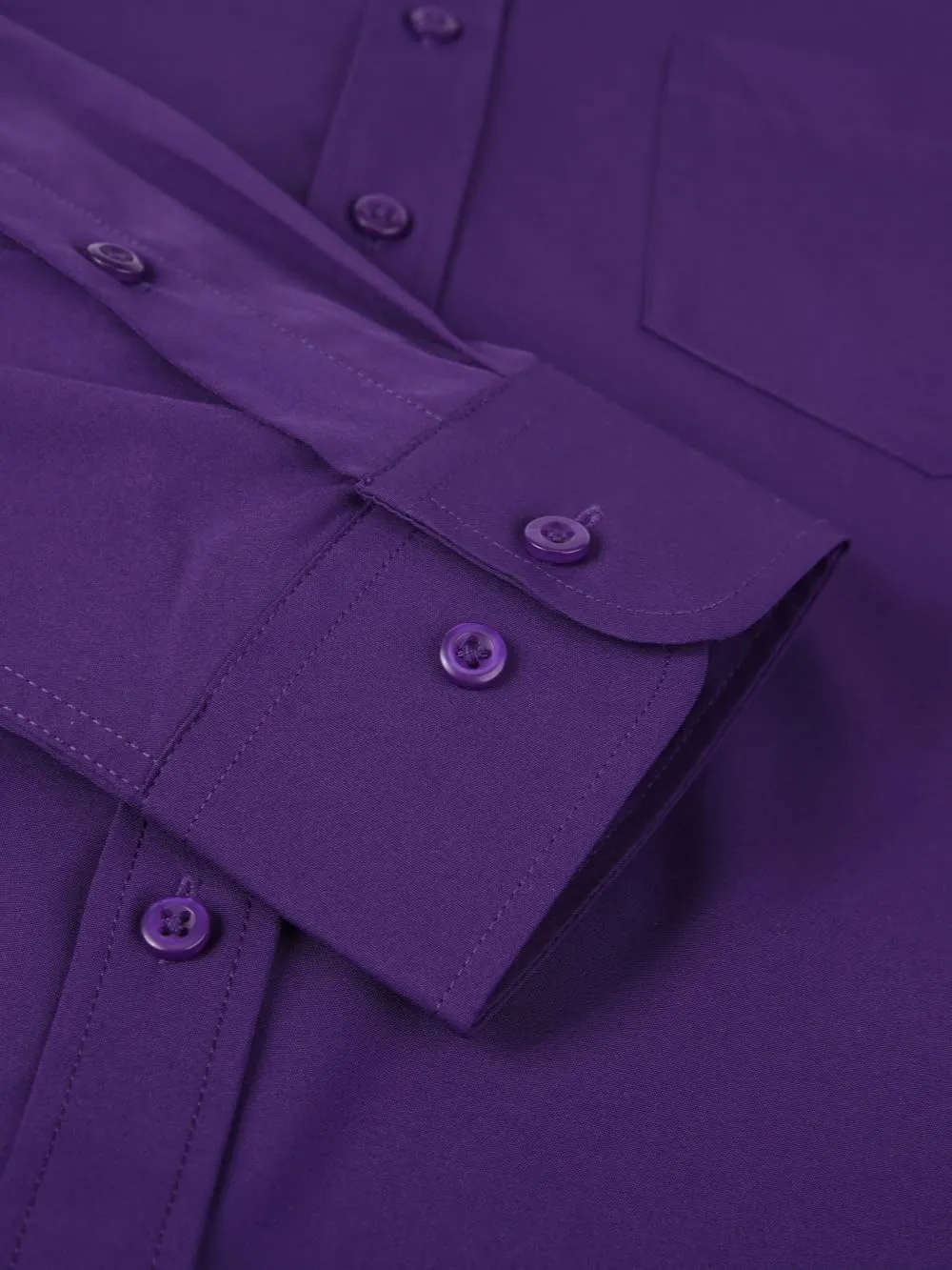 Men's Dress Shirts Long Sleeve Button Down Shirt Business Formal Stretch Shirt Regular Fit with Pockets