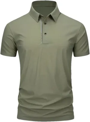 Men's Golf T-Shirt Short Sleeve Shirt Quick Dry Breathable Polo Shirts for Men Golf Shirts