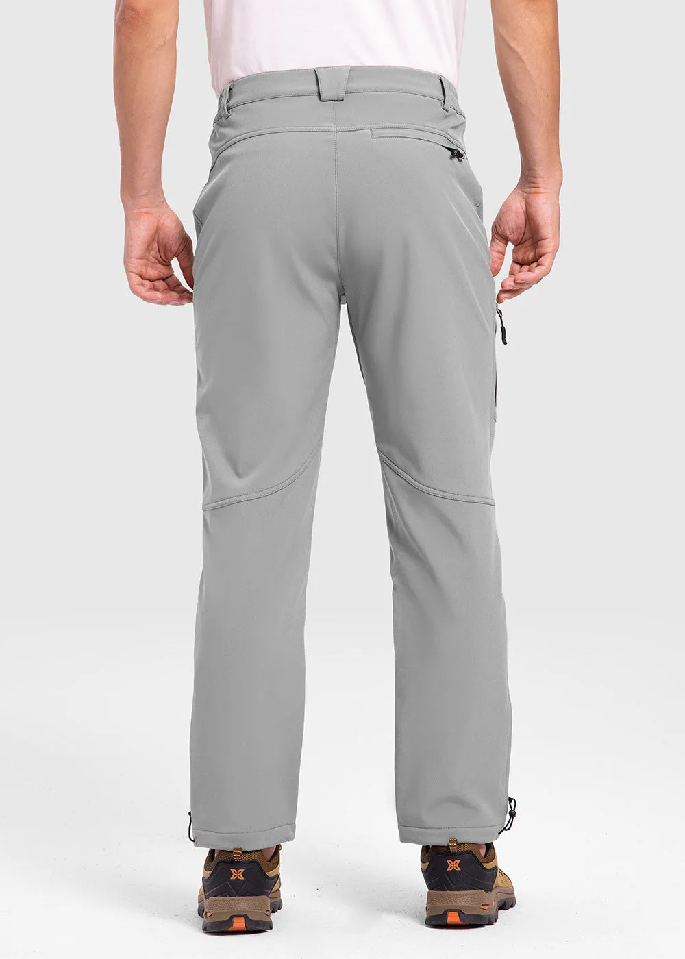 Men's Insulated Outdoor Composite Fleece Lined Hiking Pants