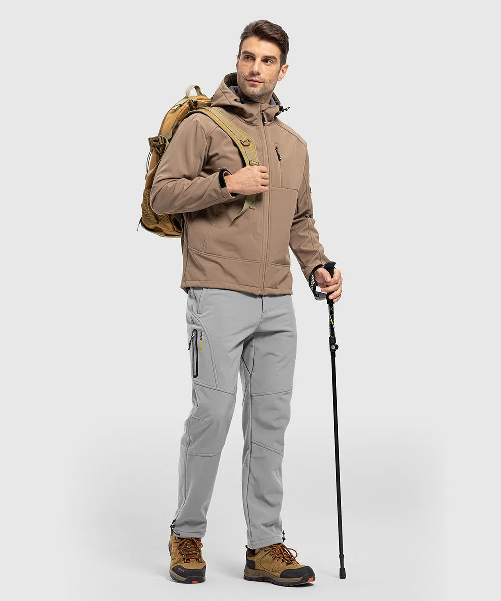 Men's Insulated Outdoor Composite Fleece Lined Hiking Pants