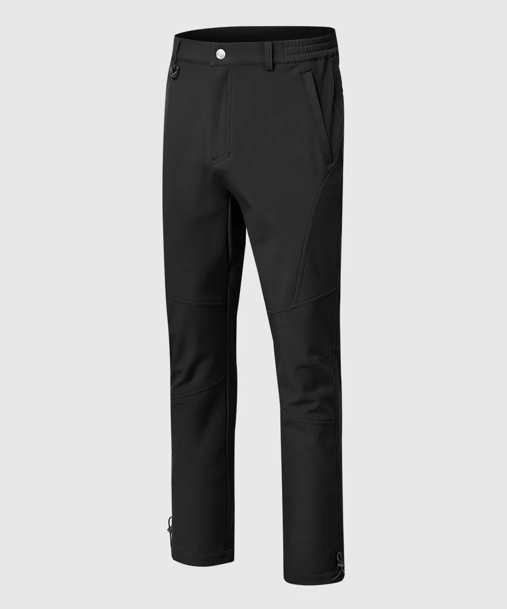 Men's Insulated Outdoor Composite Fleece Lined Hiking Pants