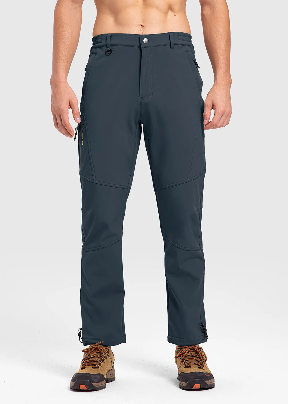 Men's Insulated Outdoor Composite Fleece Lined Hiking Pants