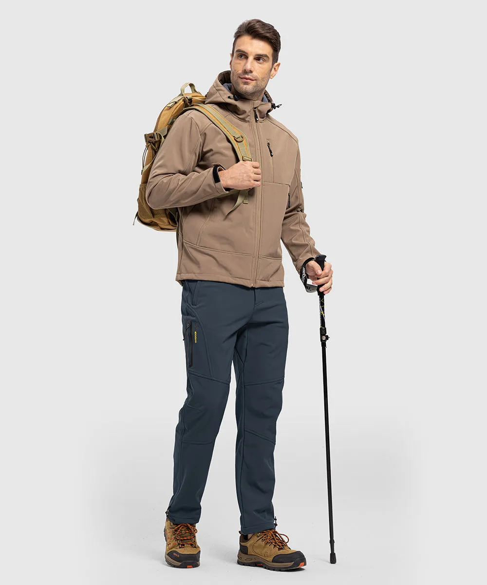 Men's Insulated Outdoor Composite Fleece Lined Hiking Pants