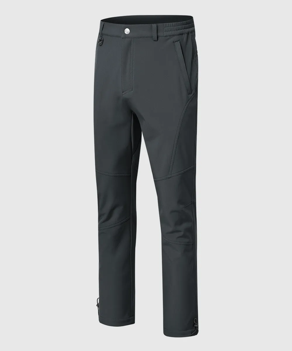 Men's Insulated Outdoor Composite Fleece Lined Hiking Pants