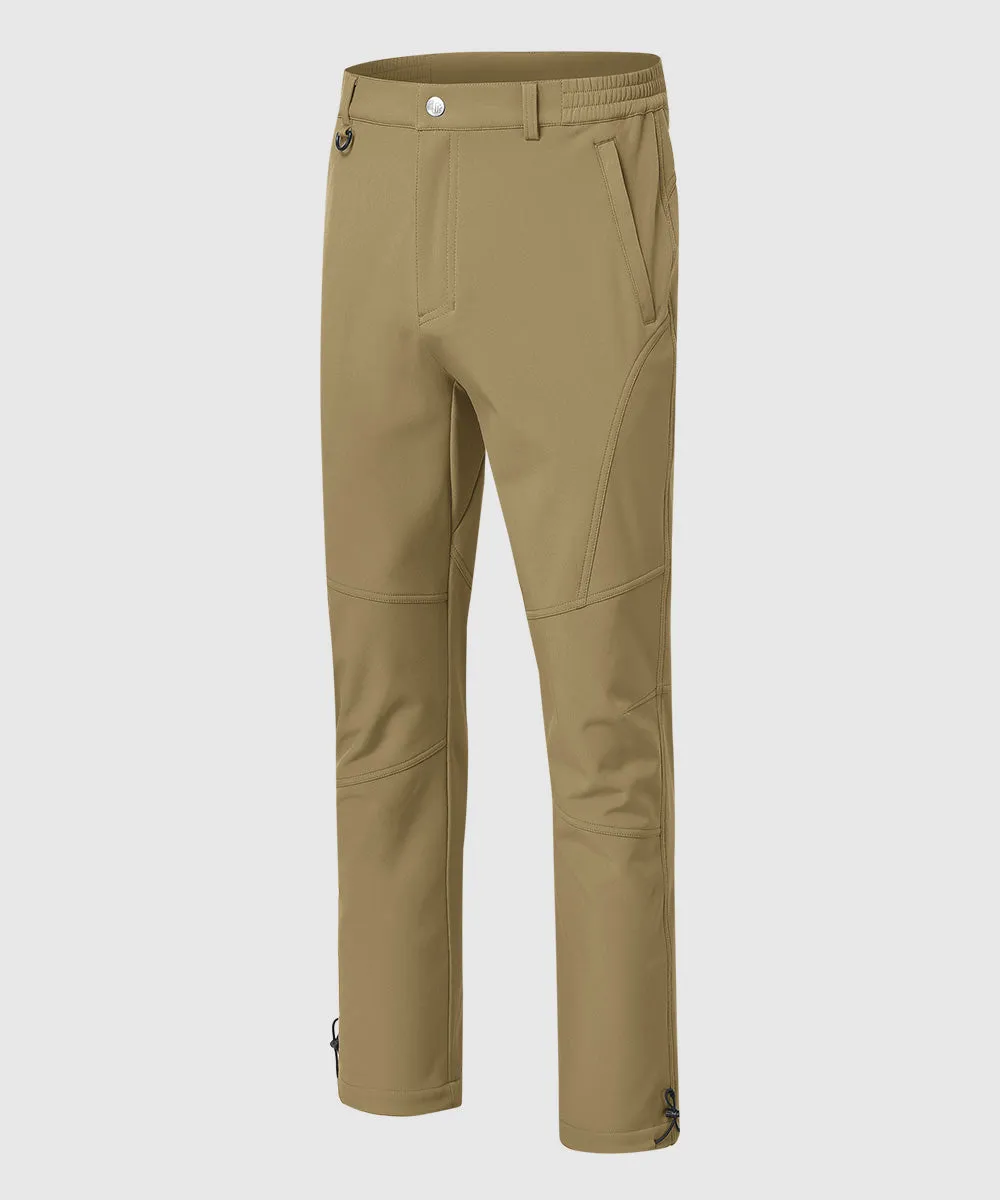 Men's Insulated Outdoor Composite Fleece Lined Hiking Pants