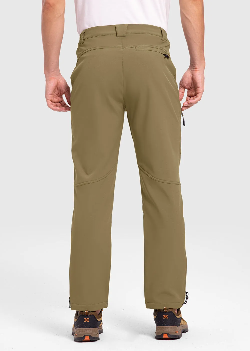 Men's Insulated Outdoor Composite Fleece Lined Hiking Pants