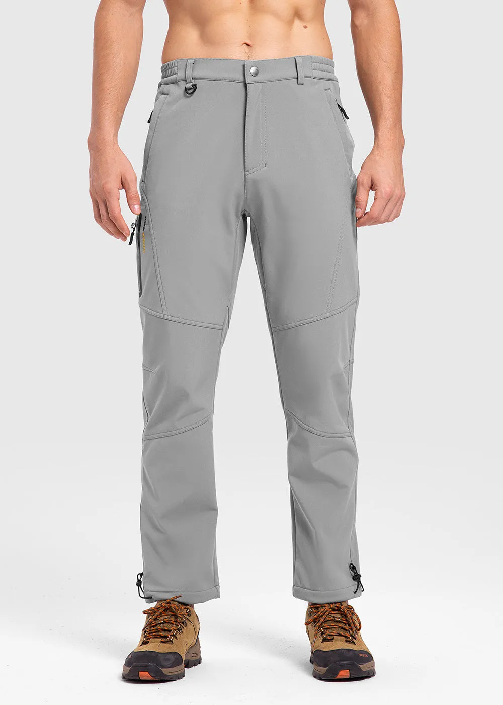 Men's Insulated Outdoor Composite Fleece Lined Hiking Pants