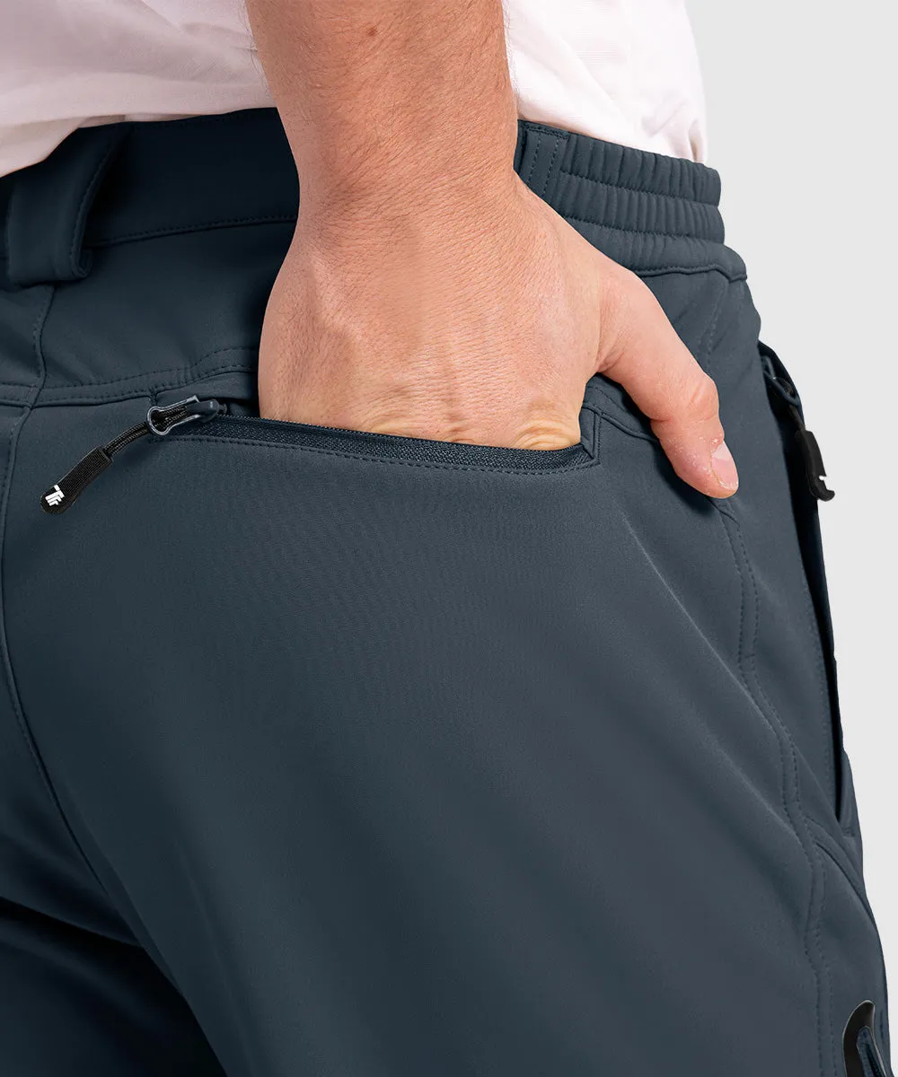 Men's Insulated Outdoor Composite Fleece Lined Hiking Pants