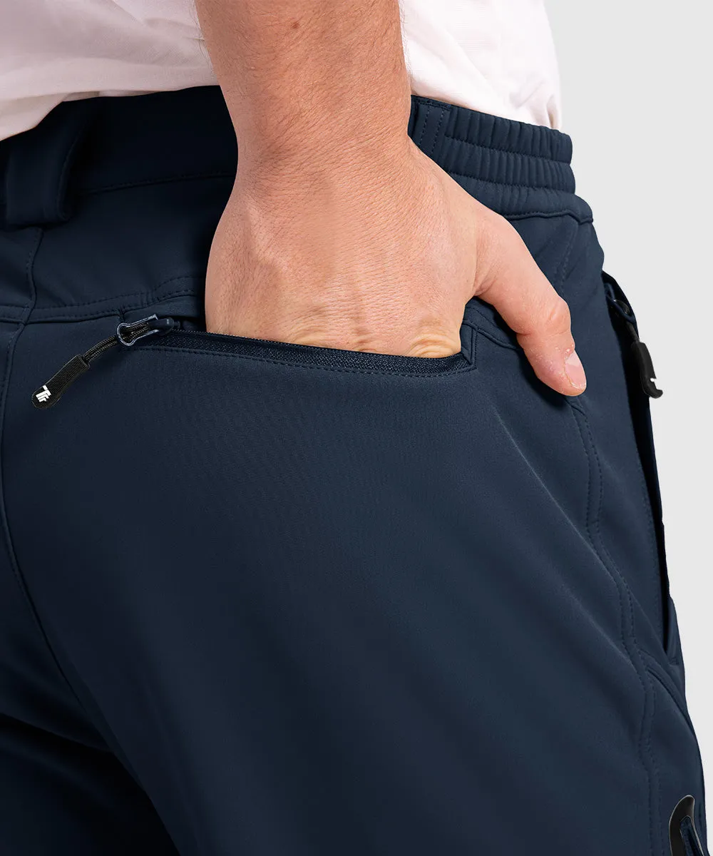 Men's Insulated Outdoor Composite Fleece Lined Hiking Pants