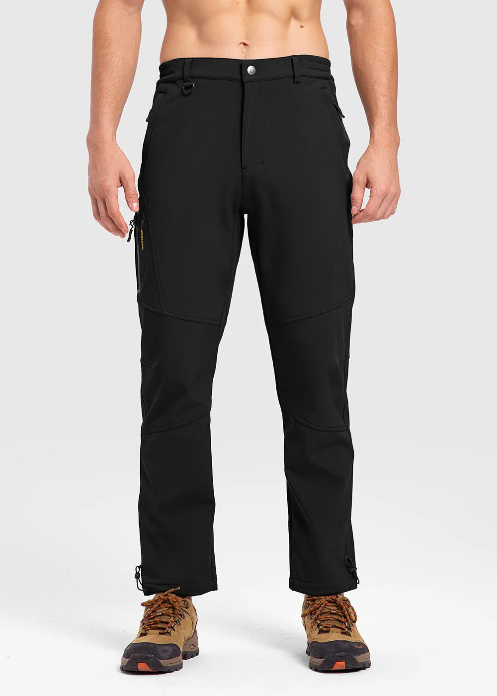 Men's Insulated Outdoor Composite Fleece Lined Hiking Pants