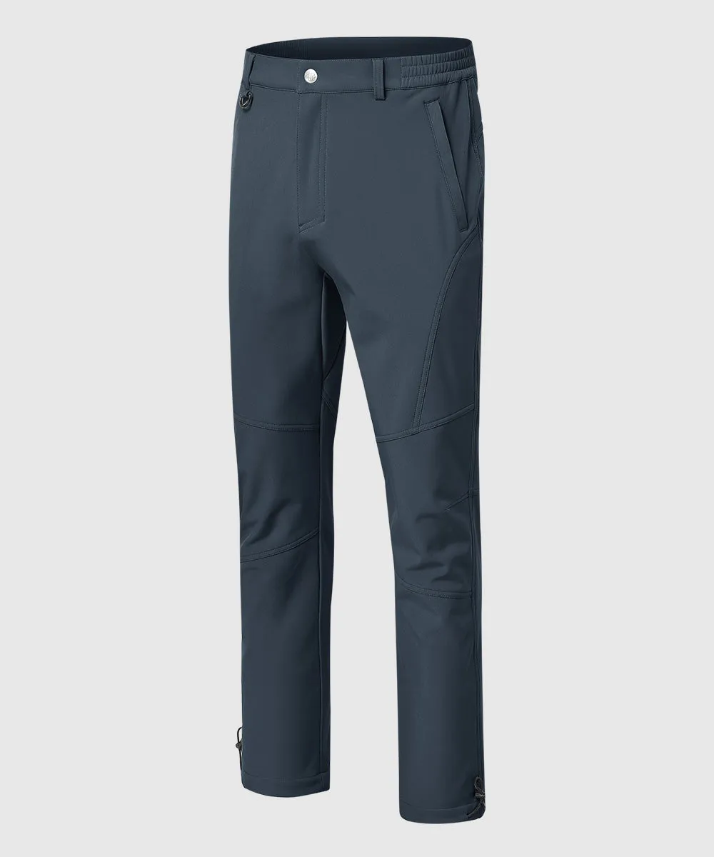 Men's Insulated Outdoor Composite Fleece Lined Hiking Pants