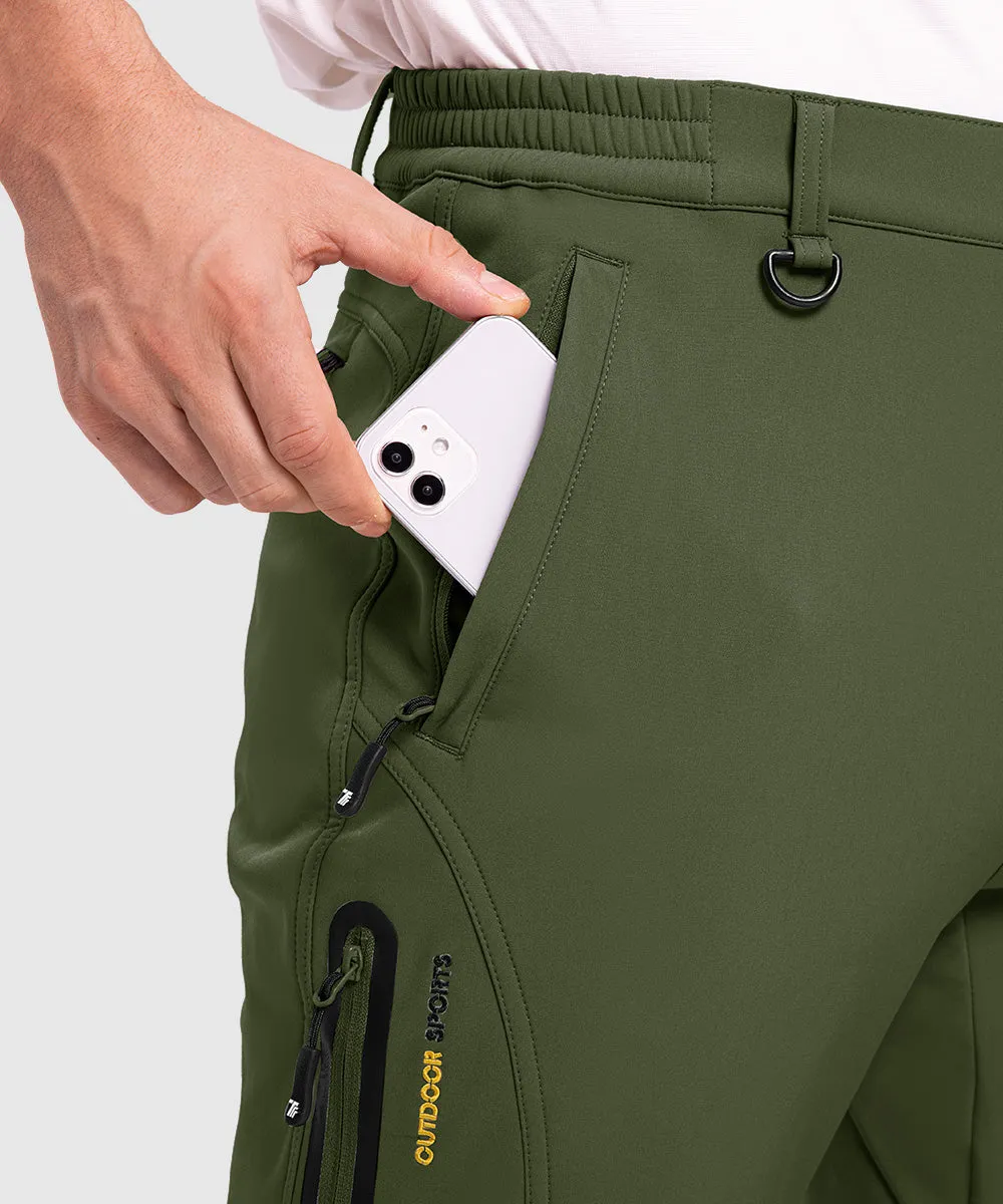 Men's Insulated Outdoor Composite Fleece Lined Hiking Pants