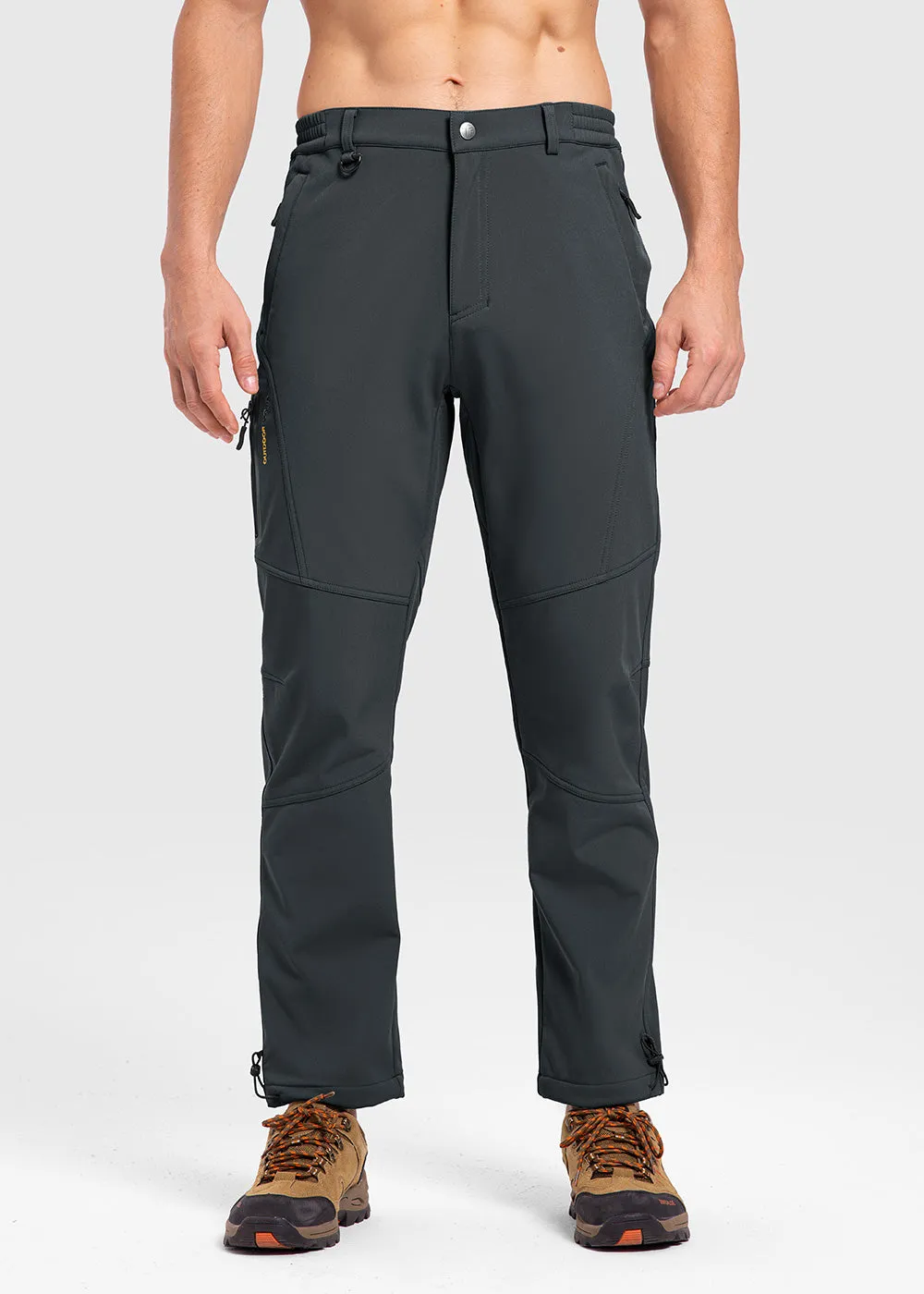 Men's Insulated Outdoor Composite Fleece Lined Hiking Pants